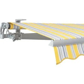 SOLUNA Gelenkarmmarkise Concept 3,5x2 Stoff Dessin 6292 Gestell Silber E6EV1 elo