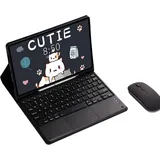 INF Bluetooth-Tastatur- und -Maus-Set für Samsung Galaxy Tab Samsung Galaxy Tab S7/S8 11 Zoll - Schwarz