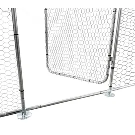 pro.tec Freilaufgehege Wels 300 x 800 x 200 cm grün/silberfarben