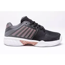 K-SWISS TENNIS Damen Tennisoutdoorschuhe EXPRESS, Black/Steel Gray/Rose Gold, 38
