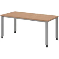 Bümö Schreibtisch Nussbaum, Nachbildung,Nussbaum, Rechteckig, 160x74x80 cm, FSC Mix,
