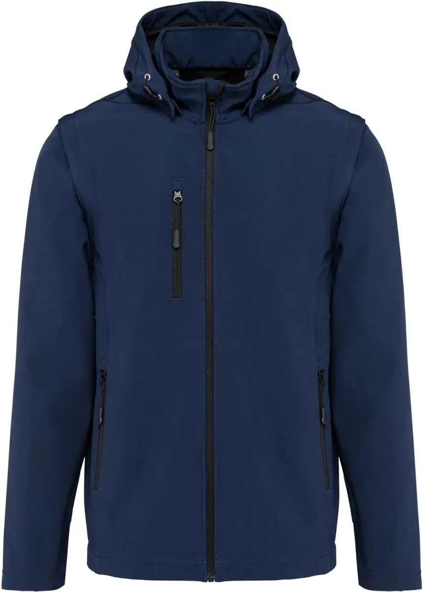 Kariban Unisex 3-Lagen Kapuzen Softshell Jacke Softshell-Jacke K422 navy S