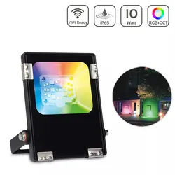 MiBoxer RGB+CCT LED Außenstrahler WiFi Farbwechsel Fluter - Ausführung: 10W FUTT...