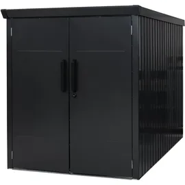 Westmann Velos 1 Metall Fahrradgarage mit Boden abschließbar - Grau