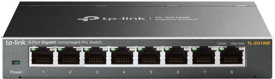 TP-Link SG108E Gigabit 8-Port Switch Gigabit LAN, Auto MDI/MDIX, Green Network Technologie