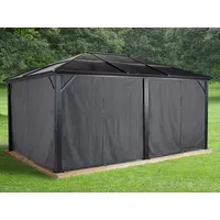 Sojag Vorhang-Set für Pavillon Meridien 12 x 16 m Dunkelgrau
