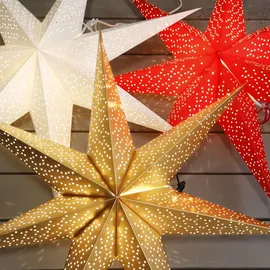 Best Season Papierstern Dot 70 cm Papier Gold