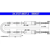 ATE 24.3727-0637.2 für FORD Transit Tourneo