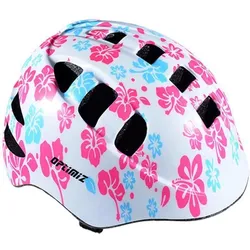 Kinderhelm Optimiz - Floral White Pink Blue - Extra Small XS