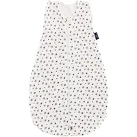 Träumeland Sommerschlafsack LIEBMICH aus Tencel, Design Weiß mit grauen