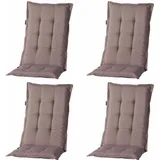 Madison Hochlehnerauflage Panama, (Set, 4 St), für Hochlehner/Klappsessel beige