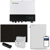 Growatt 10kWp PV 0% MwSt §12 III UstG Komplettanlage mit Glas Glas Modulen und 1...