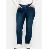 sheego Stretch-Jeans in dark blue denim | Gr.: 54