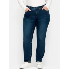 sheego Stretch-Jeans in dark blue denim | Gr.: 54