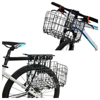 BAYLI Fahrrad-Gepäckträger 2er Pack Universal Fahrradkorb faltbar für vorne & hinten - Belastbark
