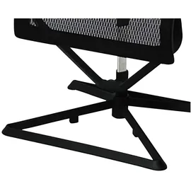 AMSTYLE Fußhocker Kunststoff 33 x 46 x 33 cm Schwarz
