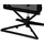 AMSTYLE Fußhocker Kunststoff 33 x 46 x 33 cm Schwarz