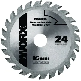 Worx WA5034 TCT Sägeblatt 85 mm 24 Zähne