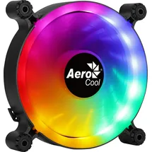 AeroCool SPECTRO12, PC-Lüfter 120mm RGB, Leise, Anti-Vibration, Molex