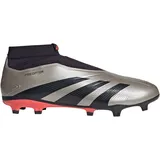 Adidas Predator League Laceless FG Platinum Metallic / Aurora Black / Turbo 41 1/3