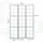 Homestyle4u Paravent Grau Holz, 132x179x2 cm, Wohnzimmer, Raumteiler & Paravents, Paravents