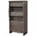 Massivmoebel24 Vitrine Akazie 71 x 45 x 147 cm Grau