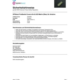 DFRobot FireBeetle Covers-24×8 LED Matrix (Blau) für Arduino