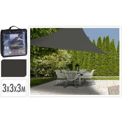 ProGarden Sonnensegel 3x3x3 m Dunkelgrau Dreieckig