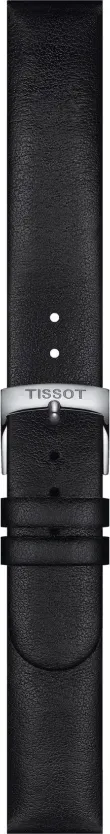 Tissot Synthetisch Synthetisches Leder Heritage 165ème Synthetisches Armband, Schwarz 16/16mm T604046469 - genarbt,schwarz