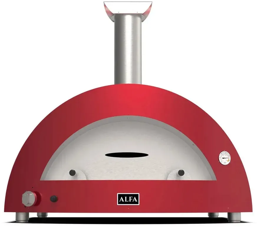 Alfa Forni Moderno 5 Pizze, Gas/Hybrid, Rot