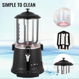 Vevor Heiße Schokolade Maschine KS-RQ Hot Chocolate Dispenser Machine 10L in Hotels Restaurants Bäckereien Cafés zum Schmelzen von Schokolade
