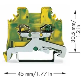 WAGO GmbH& Co. KG Schutzleiterklemme 0,08-2,5mmq gn/gelb 280-107