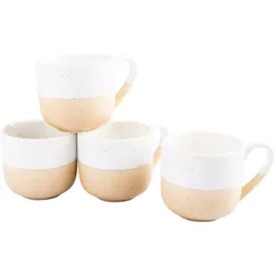 Sallys Hochtemperatur Porzellan Espressotassen "Mirrorglaze" - 4er Set