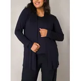 Base Level Curvy Strickjacke Ayla Blau 54