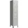 [en.casa] Schließfachschrank Stahl 180x38x45 cm Grau abschließbar