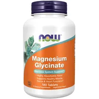 NOW Foods Magnesium Glycinate - Magnesiumglycinat Tablette 180 Tabletten)