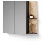 livinity® Ronco 80 cm Anthrazit/Goldkraft Eiche