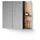 livinity® Ronco 80 cm Anthrazit/Goldkraft Eiche