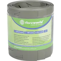 Floraworld Sichtschutzstreifen 201,5 x 19 cm grau PVC 5 St.
