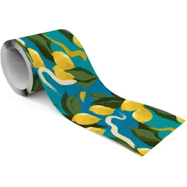 Muralo Tapetenbordüre selbstklebend 10 cm x 300 cm 300 g Beige/Blau/Grün
