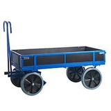Rollcart Transportsysteme Rollcart 15-15131, Handpritschenwagen, mit Bordwänden, Vollgummi, 1160x760 mm
