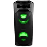 Medion P67032 Party-Soundsystem (Partylautsprecher, Karaoke, Akku, UKW Radio, Bluetooth 2.1, Kompaktanlage, 2X 200 Watt, Farbige LED, USB, AUX, 2X Mikrofonanschluss)