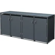 ML-Design Mülltonnenbox 264 x 116 cm grau