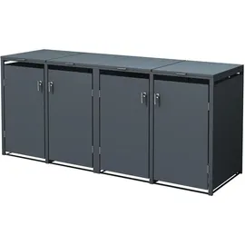 ML-Design Mülltonnenbox 264 x 116 cm grau