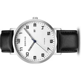BERING Titanium Quarz schwarz 40 mm 18640-404