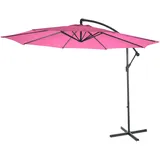 MCW Ampelschirm Terni Ø 3m Neigbar Pink ohne Ständer