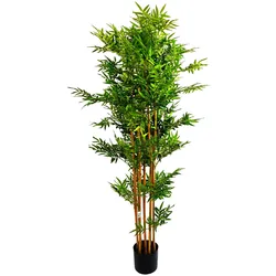 Künstliche Zimmerpflanze Bambu cm 155 Mini-Blatt mit Topf