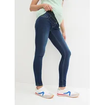 bonprix Umstandsjeans BONPRIX, Damen, Gr. 34, N-Gr, blau (nachtblau denim), Obermaterial: 82% Baumwolle, 17% Polyester, 1% Elasthan.