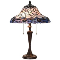 5LL-6338 Tiffany-Tischlampe-Tischleuchte-Stehlampe-Schreibtischlampe Clayre & Ee