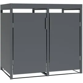 DEGAMO Mülltonnenbox ULM 132 x 124 cm anthrazit